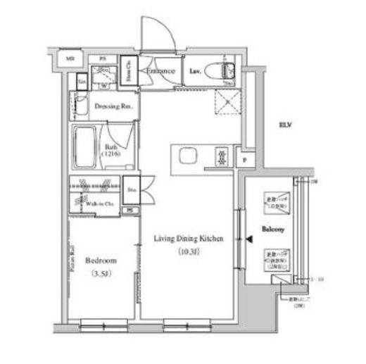 ザ・パークハビオ蕨　206号室　間取り