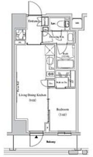 ザ・パークハビオ蕨　903号室　間取り