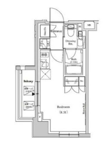 ザ・パークハビオ蕨　905号室　間取り