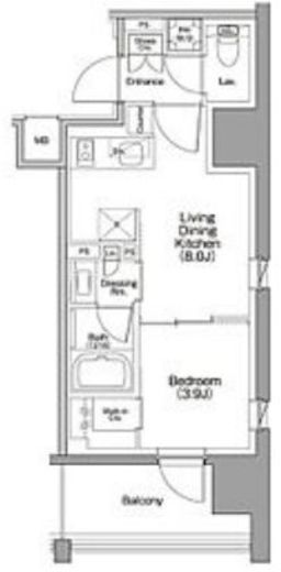 ザ・パークハビオ行徳駅前　501号室　間取り