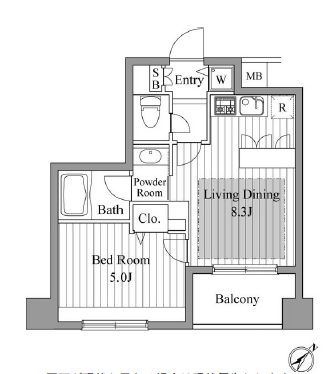 レジディア新川2　702号室　間取り
