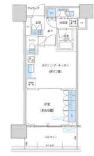 パークシティ柏の葉キャンパス ザ・ゲートタワー ウエスト　1007号室　間取り