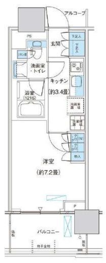 パークシティ柏の葉キャンパス ザ・ゲートタワー ウエスト　711号室　間取り