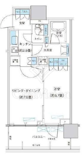 パークシティ柏の葉キャンパス ザ・ゲートタワー ウエスト　1001号室　間取り
