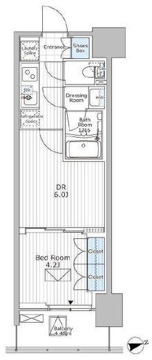 パークアクシス市川　204号室　間取り