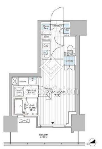 パークアクシス市川　218号室　間取り