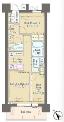 パークホームズ柏あけぼの二丁目　307号室　間取り