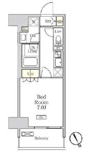 リーフシティ市川ザ・レジデンス　628号室　間取り