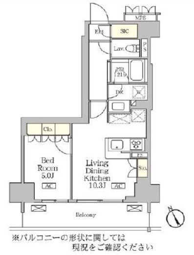 リーフシティ市川ザ・レジデンス　902号室　間取り