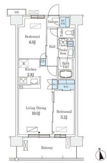 スカイグランデ津田沼　419号室　間取り