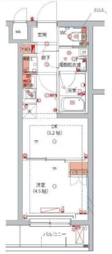 ハーモニーレジデンス川崎中丸子シティフロント　101号室　間取り