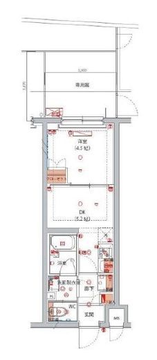 ハーモニーレジデンス川崎中丸子シティフロント　110号室　間取り