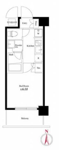ハーモニーレジデンス武蔵小杉　213号室　間取り