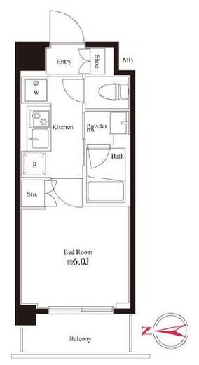 ハーモニーレジデンス武蔵小杉　433号室　間取り