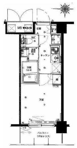 ハーモニーレジデンス武蔵小杉　504号室　間取り