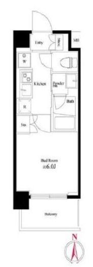 ハーモニーレジデンス武蔵小杉　627号室　間取り