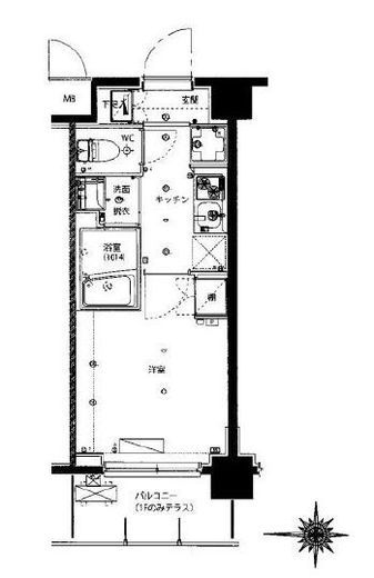 ハーモニーレジデンス武蔵小杉　531号室　間取り