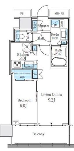 コスギ サード アヴェニュー ザ・レジデンス　611号室　間取り