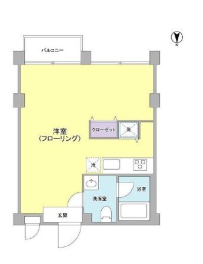 元住吉アートフラッツ　204号室　間取り