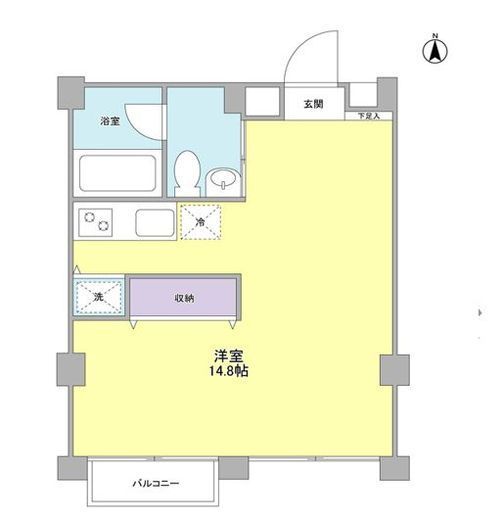 元住吉アートフラッツ　305号室　間取り