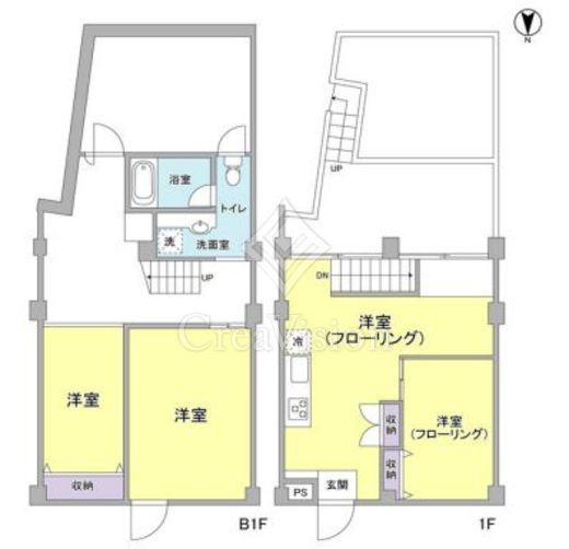 元住吉アートフラッツ　102号室　間取り