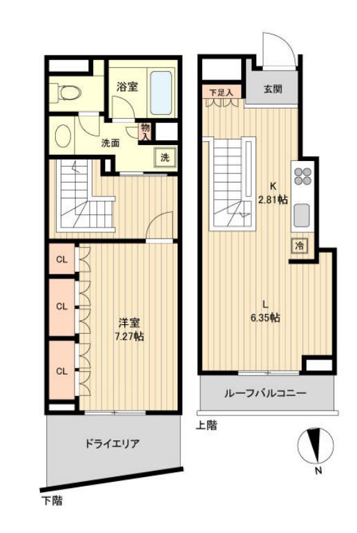 レジデンス白金コローレ　104号室　間取り