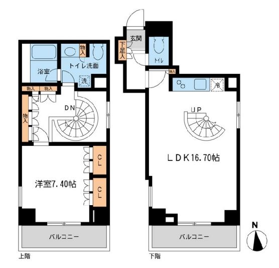 レジデンス白金コローレ　414号室　間取り