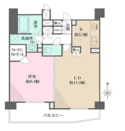 フローラルガーデン　303号室　間取り