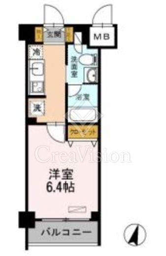 カスタリア武蔵小杉　105号室　間取り
