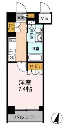 カスタリア武蔵小杉　109号室　間取り