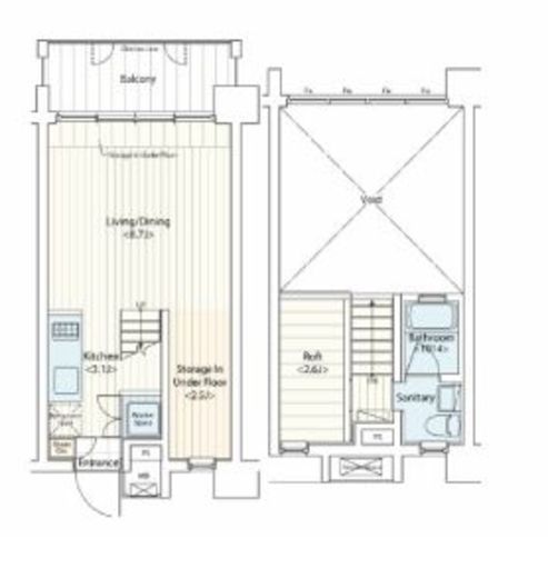ドゥーエ新丸子　204号室　間取り