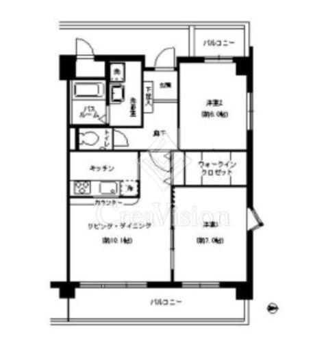 グレイスコート元住吉　404号室　間取り