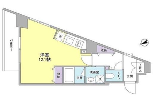 スタイリオ元住吉　403号室　間取り