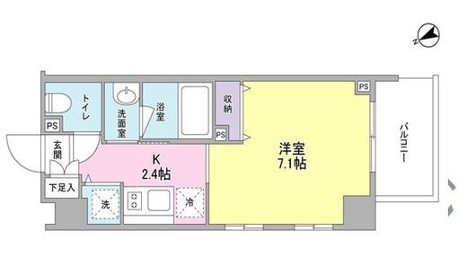 スタイリオ元住吉　505号室　間取り