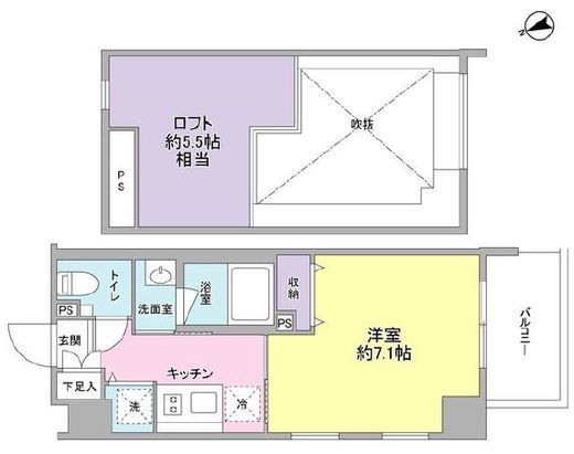 スタイリオ元住吉　805号室　間取り