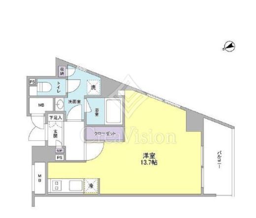 スタイリオ元住吉　404号室　間取り