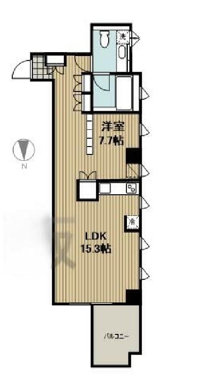 神宮前シティタワー　603号室　間取り