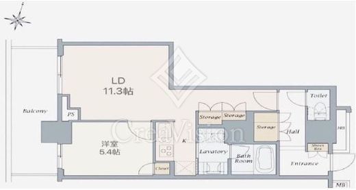 リエトコート武蔵小杉 ザ・クラッシィタワー　1603号室　間取り
