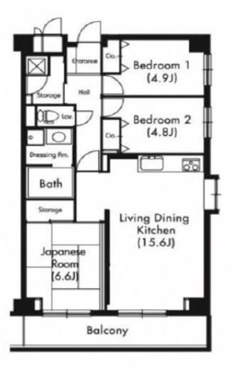 プライムアーバン武蔵小杉comodo　501号室　間取り