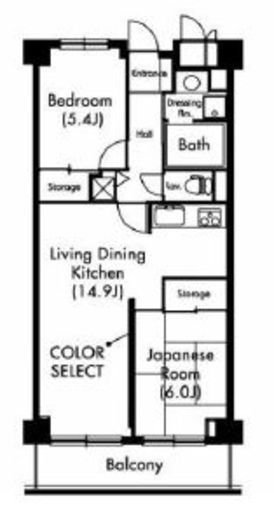プライムアーバン武蔵小杉comodo　705号室　間取り