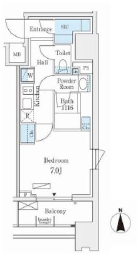 NL武蔵小杉レジデンス　612号室　間取り