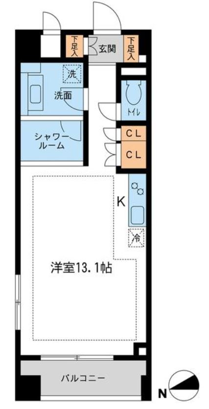 NTPRレジデンス鷹番（旧ソアラノーム鷹番）　202号室　間取り