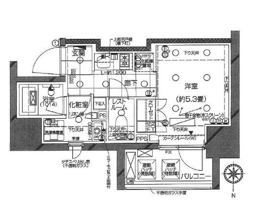 ピアース武蔵小杉EAST　301号室　間取り