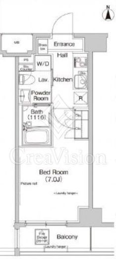 プラウドフラット武蔵小杉イースト　205号室　間取り