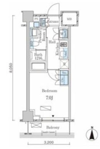ラティエラ武蔵小杉　533号室　間取り