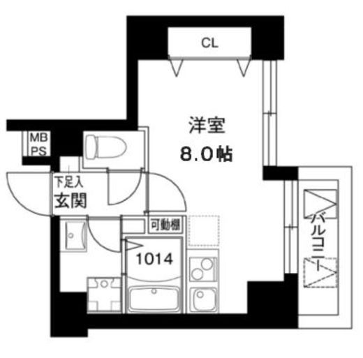 レオーネ川崎　601号室　間取り