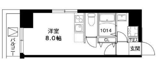 レオーネ川崎　603号室　間取り