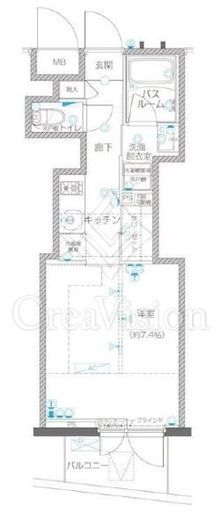 ZOOM川崎EAST　607号室　間取り