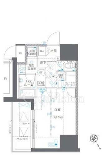 ZOOM川崎EAST　901号室　間取り