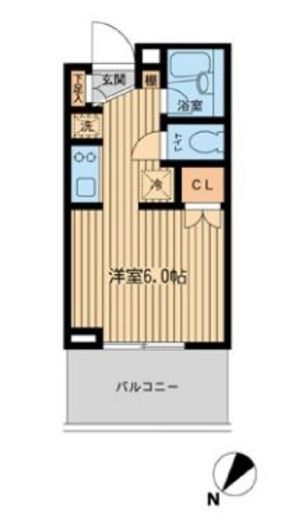 レジディア川崎　1002号室　間取り